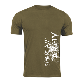 DRAGOWA Short T -shirt Spartan Army War, Olive 160g/m2