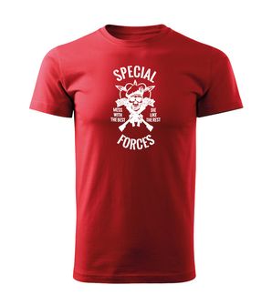 DRAGOWA Short T -Shirt Special Forces Red 160g/m2