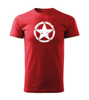 DRAGOWA short T -shirt Star, red 160g/m2