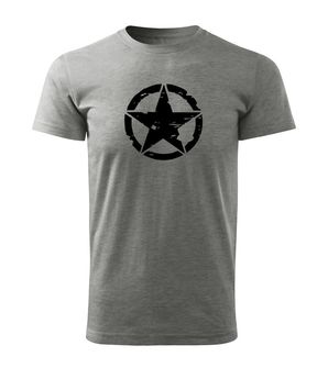 DRAGOWA short T -shirt Star, gray 160g/m2