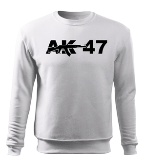 Dragow Men's sweatshirt AK-47, white 300g/m2