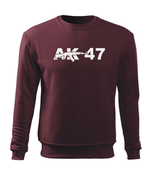 Dragow Men's sweatshirt AK-47, burgundy 300g/m2