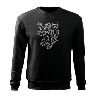 Dragow Men's sweatshirt Czech lion, black 300g/m2