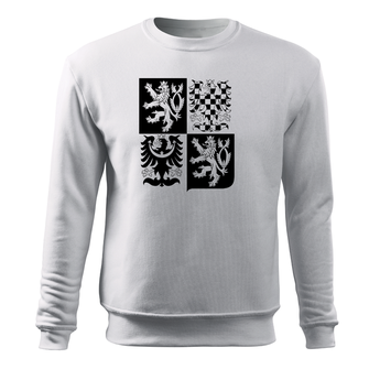 Dragow Men's sweatshirt Czech big character, white 300g/m2