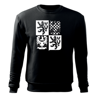 Dragow Men's sweatshirt Czech large character, black 300g/m2