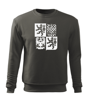 Dragow Men's sweatshirt Czech large character, gray 300g/m2