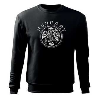 Dragow Men's sweatshirt Hungary, black 300g/m2