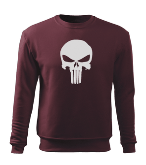 Dragow Men's sweatshirt Punisher, burgundy 300g/m2
