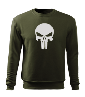 Dragow Men's sweatshirt Punisher, olive 300g/m2