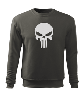 Dragow Men's sweatshirt Punisher, gray 300g/m2