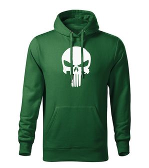 Dragowa men's sweatshirt with hooded Punisher, green 320g/m2