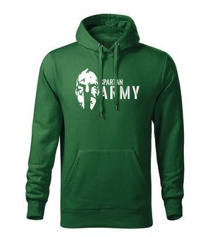 DRAGOWS Men's sweatshirt with a hood of Spartan Army, green 320g/m2