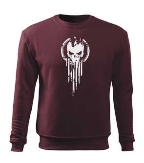 DRAGOWS Men's sweatshirt Skull, burgundy 300g/m2