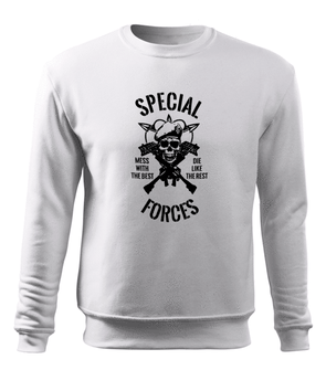 Dragow Men's sweatshirt Special Forces, white 300g/m2