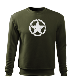 Dragow Men's Sweatshirt Star, olive 300g/m2