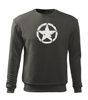 Dragow Men's Sweatshirt Star, gray 300g/m2