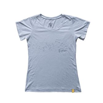 Patizon Women's merino t-shirt with short sleeves, Gun metal
