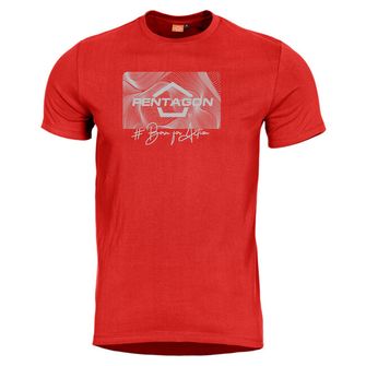 Pentagon Contour T -shirt, red