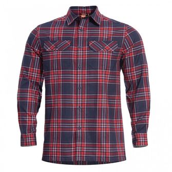 Pentagon Drifter Flannel Shirt, Red Checks