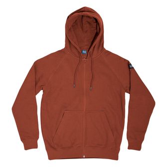 Pentagon sweatshirt with hood, red