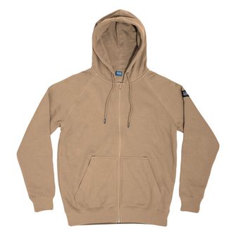 Pentagon sweatshirt with hood, brown