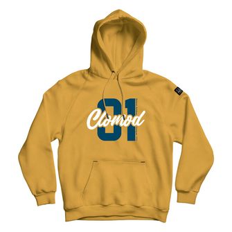 Pentagon sweatshirt with hood "One", yellow
