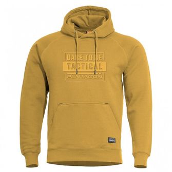 Pentagon Phaeton "Dare to Be Tactical" Sweatshirt with hood, yellow