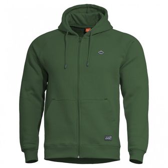 Pentagon Phaeton sweatshirt with hooded zipper, green