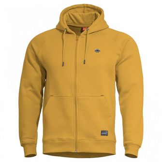 Pentagon Phaeton sweatshirt with hooded zipper, yellow