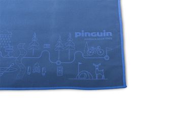 Pinguin Micro towel Map 60 x 120 cm, Blue