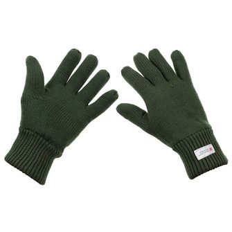 Knitted Gloves, OD green