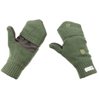 Knitted Gloves/ Mittens, OD green