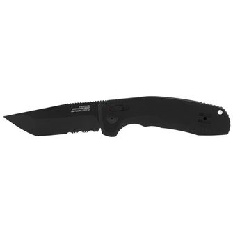 SOG Pop-up knife SOG-TAC AU - Black / tanto / Partially Serrated