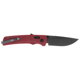 SOG Folding knife Flash AT - Garnet Red - Part Serr