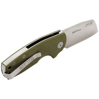 SOG Folding knife STOUT SJ - Cleaver (OD Green)