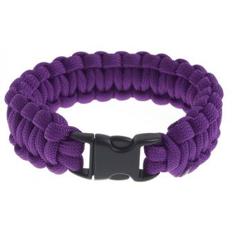 SVK paracord bracelet, plastic buckle, purple