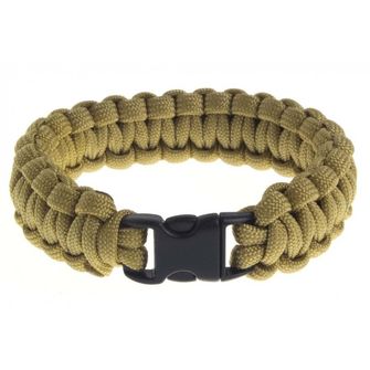 SVK paracord bracelet, plastic buckle, khaki