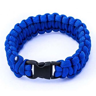 SVK paracord bracelet, plastic buckle, blue
