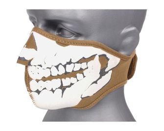 TM neoprene mask 3D skull - coyote brown
