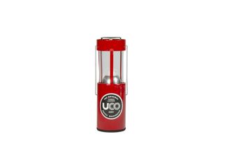 UCO lantern on a candle of alu, red