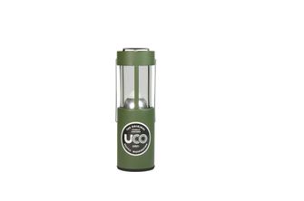 UCO lantern on a candle of alu, green