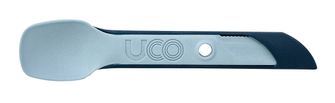 UCO Switch expandable nylon cutlery set with loop for fastening and bracket to forks spray stoneblue
