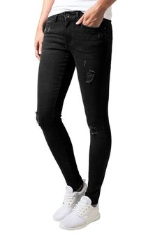Urban Classics women's jeans pants, black