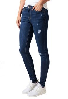 Urban Classics women's jeans pants, Dark Blue