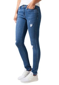 Urban Classics women's jeans pants, blue
