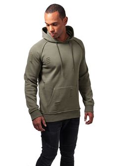 Urban Classics Men's sweatshirt with hood, olive