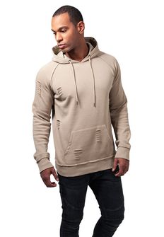Urban Classics Men's sweatshirt with hood, sandstone