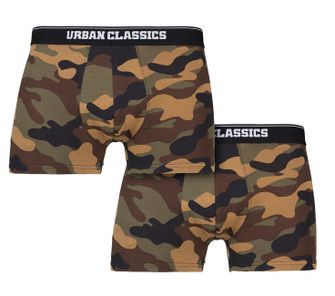 Urban Classics Men's Boxers 2-Pack, Wood Camo