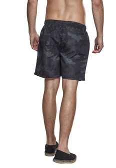Urban Classics Men's camouflage swimsuit, Dark camo