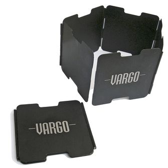 Vargo aluminum windshield with a base for a pot for alcohol cookers black